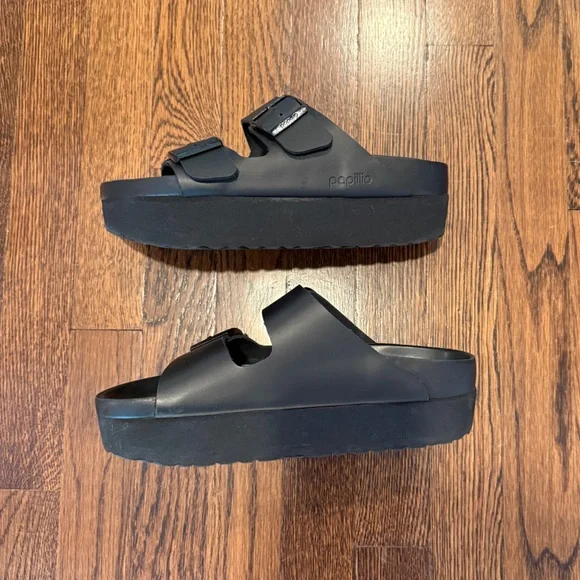 Birkenstock Papillio Arizona platform exquisite leather 39 medium/narrow 8.5 - Picture 6 of 10